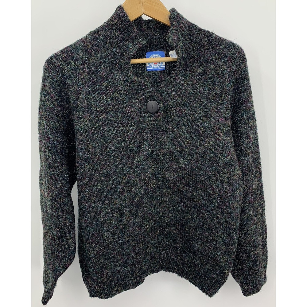 Vintage Bay Waters Multicolor Knit Ladies Sweater Large Dolman Sleeves